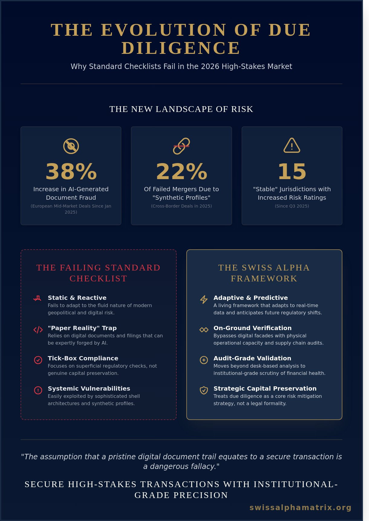 The Definitive International Due Diligence Checklist for 2026: An Institutional Framework