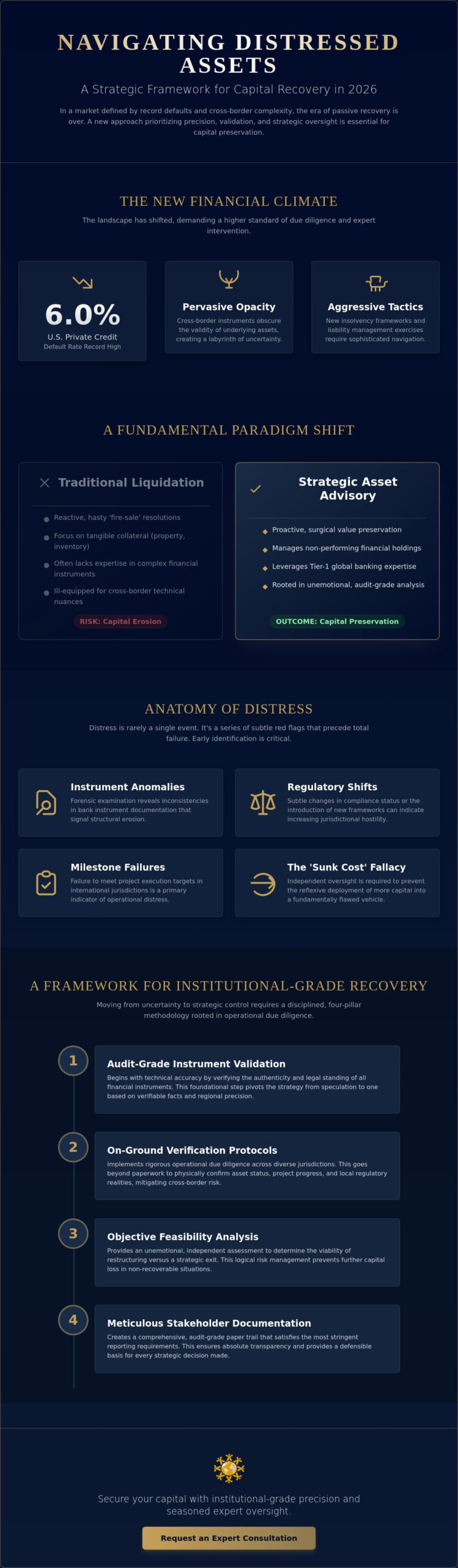 Distressed Asset Advisory Services: A Strategic Framework for Complex Capital Recovery in 2026