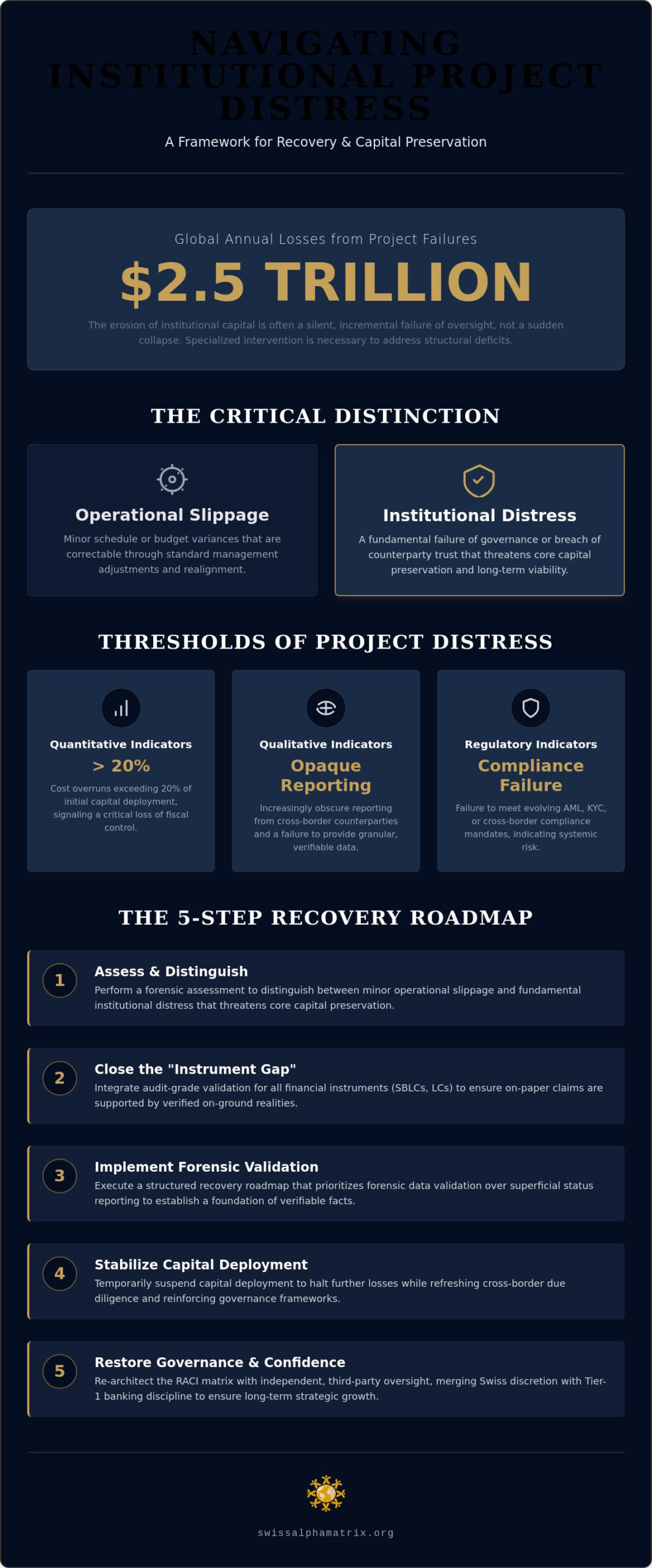 Troubled Project Turnaround Services: Restoring Institutional Discipline to Distressed Financial Programmes